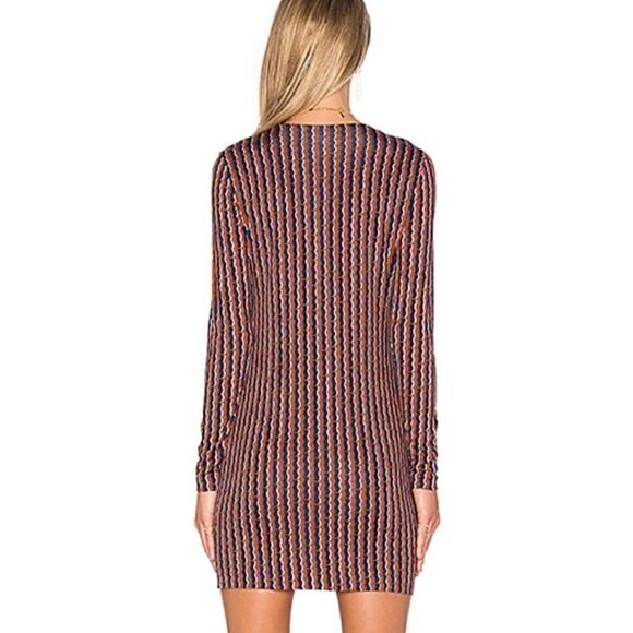 Diane Von Furstenberg Haydyn Wave 100%
Silk Mini Dress Rickrack - Picture 4 of 11